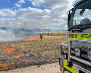Scrub and grass fire, Birchmore, Kangaroo Island from Aaron Ledgard