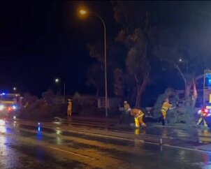 Severe weather, Port Pirie from Crystal Brook CFS
