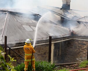 House fire, Clarendon from Adelaide Emergency Media