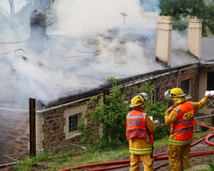 House fire, Clarendon from Adelaide Emergency Media