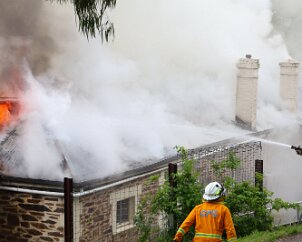 House fire, Clarendon from Adelaide Emergency Media