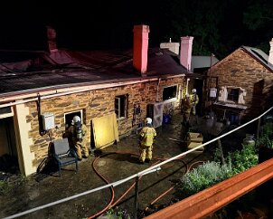 House fire, Clarendon from Coromandel Valley CFS
