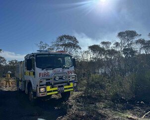 Scrub fire, Port Lincoln from Lincoln CFS