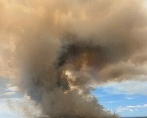 Scrub fire, Port Lincoln from Lincoln CFS