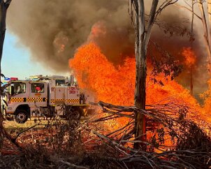 Burnoff, Langhorne Creek from Langhorne Creek CFS