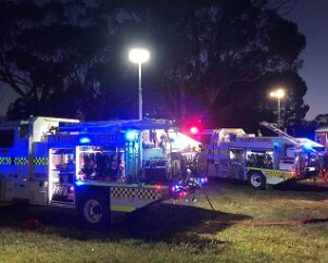 Crash exercise with Steamranger from Strathalbyn CFS