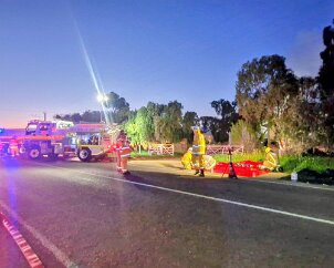House fire, Lewiston from Gawler River CFS