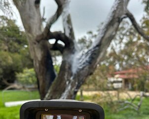 Tree fire, Wattle Flat from Yankalilla CFS