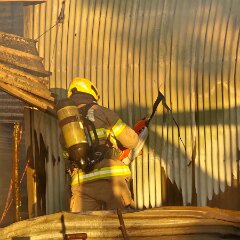 Shed and camper fire, Hartley from Strathalbyn CFS