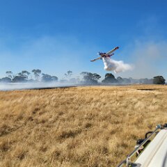 Grass fire, Dismal Swamp from Cam Yelland CFS