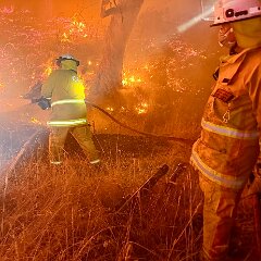 Scrub fire, Macclesfield from Morphett Vale CFS