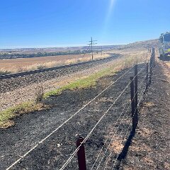 Grass fire, Kanmantoo from Littlehampton CFS