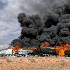 Diesel Tanker fire, Roxby Downs from Roxby Downs CFS