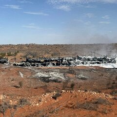 Diesel Tanker fire, Roxby Downs from Roxby Downs CFS