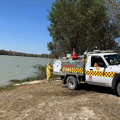 Grass fire, Blanchetown from Truro CFS