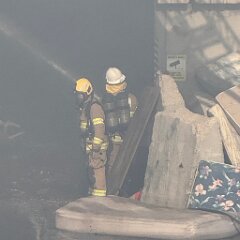 Structure fire, Pt Lincoln from Kylie Kleinig