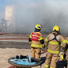 Structure fire, Pt Lincoln from Kylie Kleinig