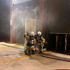 Joint brigade structure fire training, Dalkeith CFS from Salisbury CFS