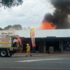Structure fire, Meningie from Danny Tee