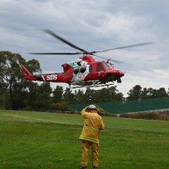 Helicopter landing site, Basket Range from Bettina Dal Cin