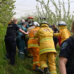 Tractor roll over, Carey Gully from Pip McGowan, CFS Promotions Unit