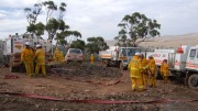 Grass fire, Robertstown