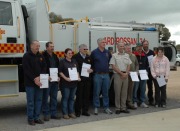 Service award presentation, Ardrossan