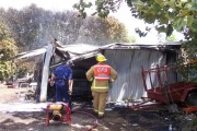 Shed fire, Nairne