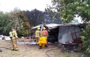 Shed fire, Nairne