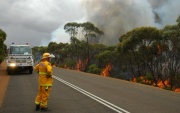 Scrub fire, D'Estrees Bay, KI