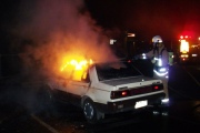 Vehicle fire, Mt Barker Springs