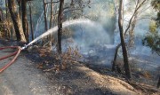 Vehicle, acetylene and scrub fire, Basket Range