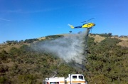 Grass fire, Hindmarsh Valley