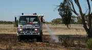 Grass fire, Monarto