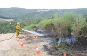 Grass fire, Basket Range