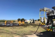 Stump and grass fire, McLaren Flat
