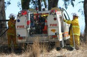 Firefighters at Oakbank