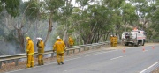 Crews at Cleland burn off