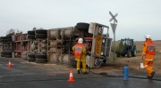 Semi rollover at Goolwa