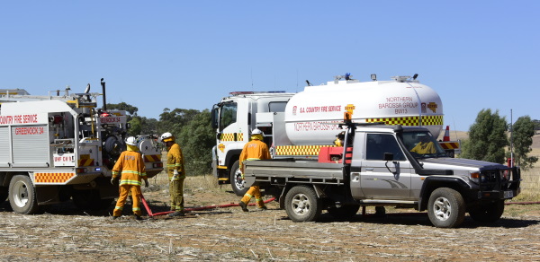 Farm Fire Units working with CFS