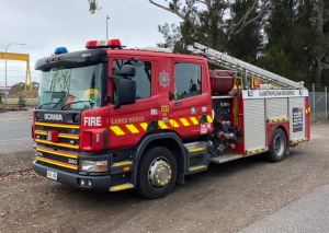 281 Pumper, based at Largs North Station